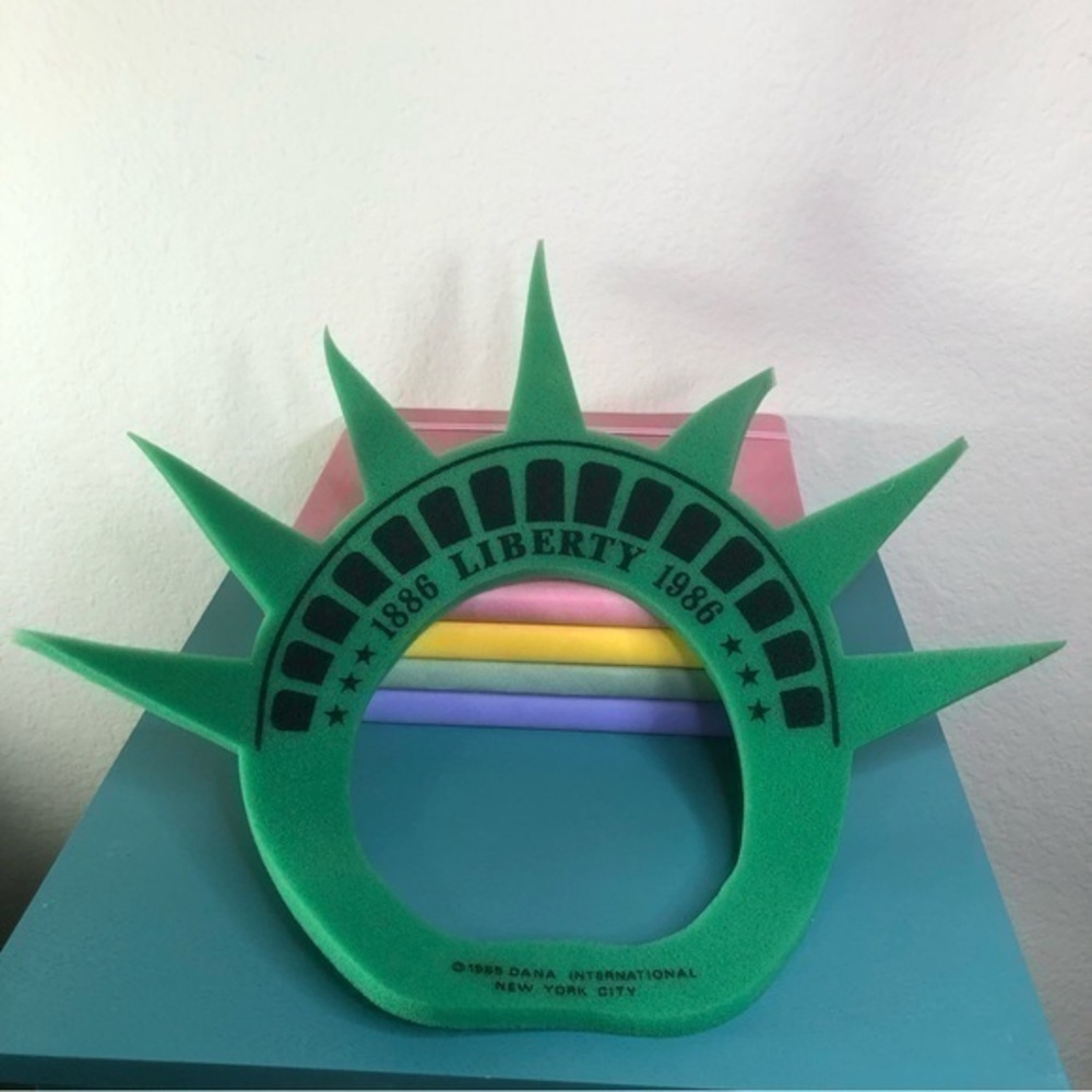Statue of Liberty Foam Crown Centennial 1886 1986 Celebration Hat Vintage Rare